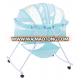 Multi-functional metal baby cot bed with bumpers